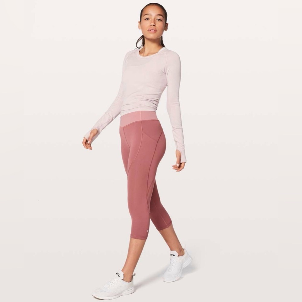 Lululemon Quick Feet Crop 19” Auburn/Quicksand